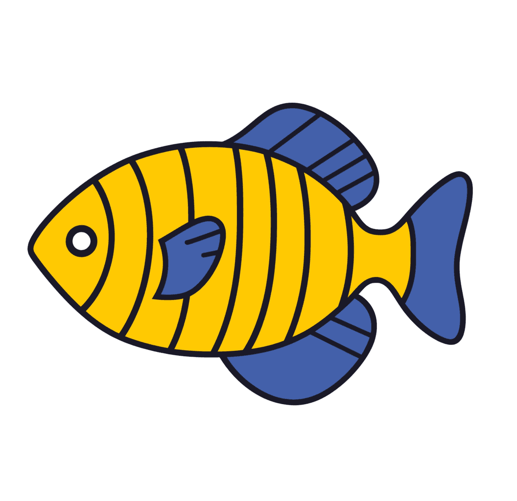 Fish Glow original repeating artwork