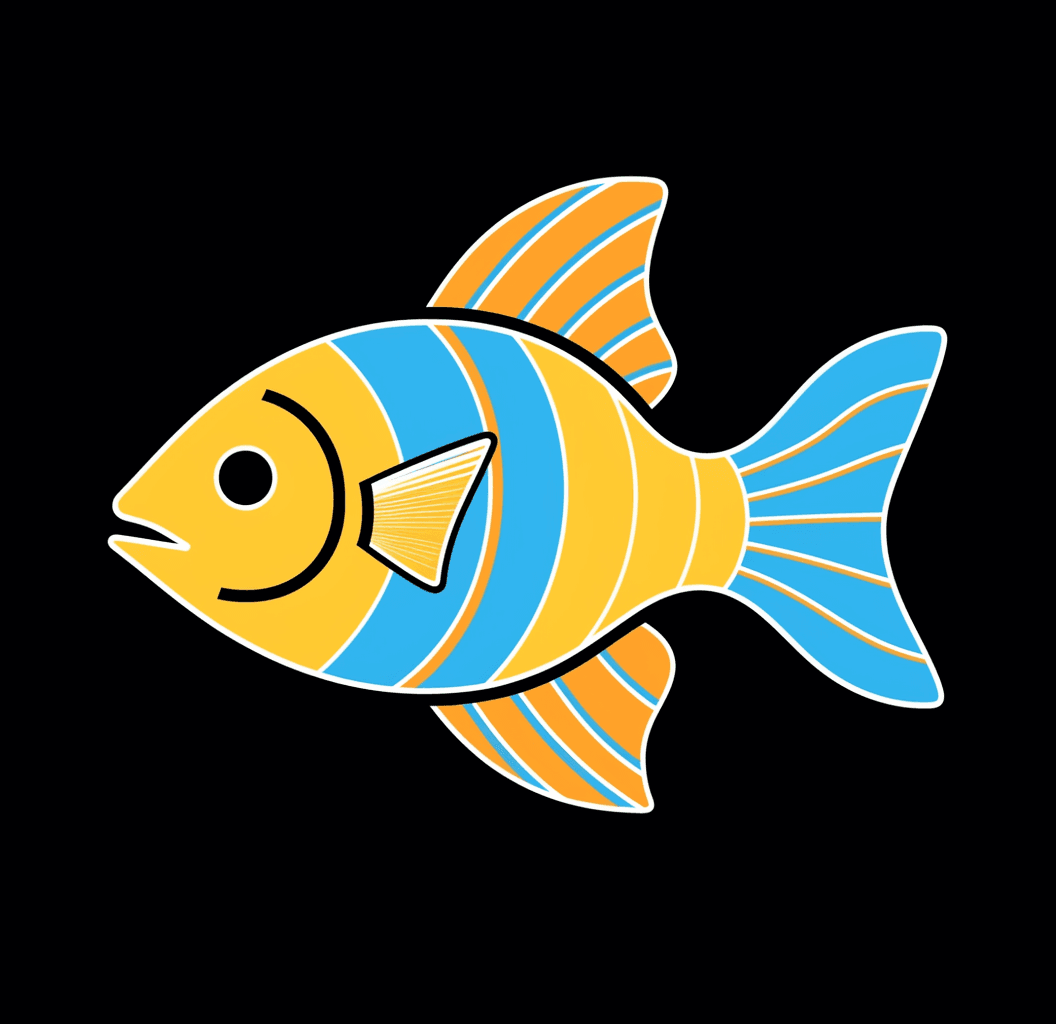 Fish Team original repeating artwork
