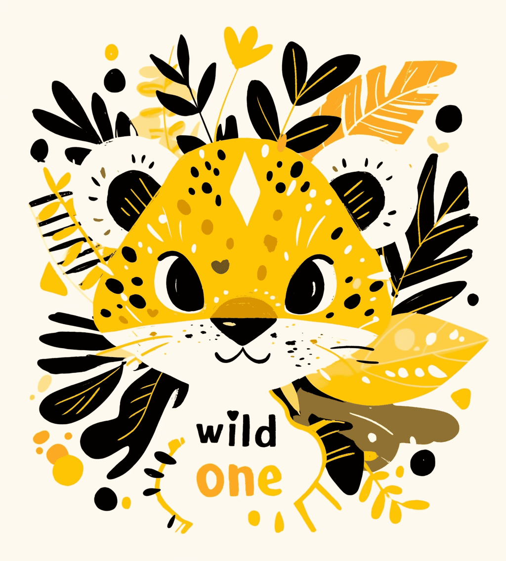 Leopard Point original repeating artwork
