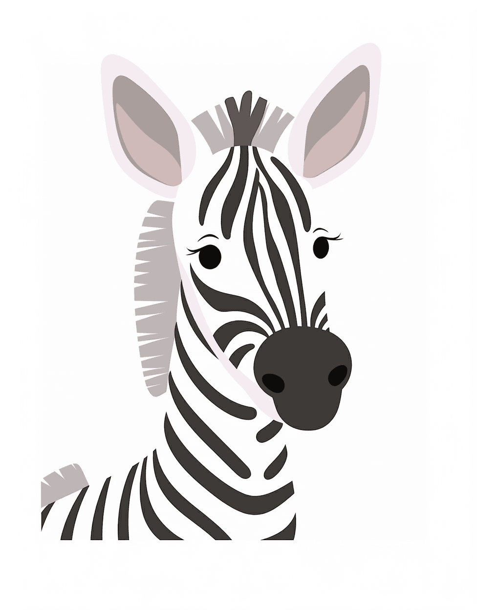 Zebra 001 original repeating artwork
