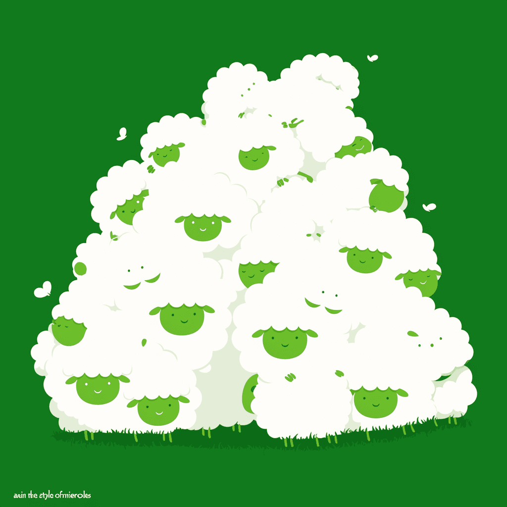 Sheep Spark original repeating artwork