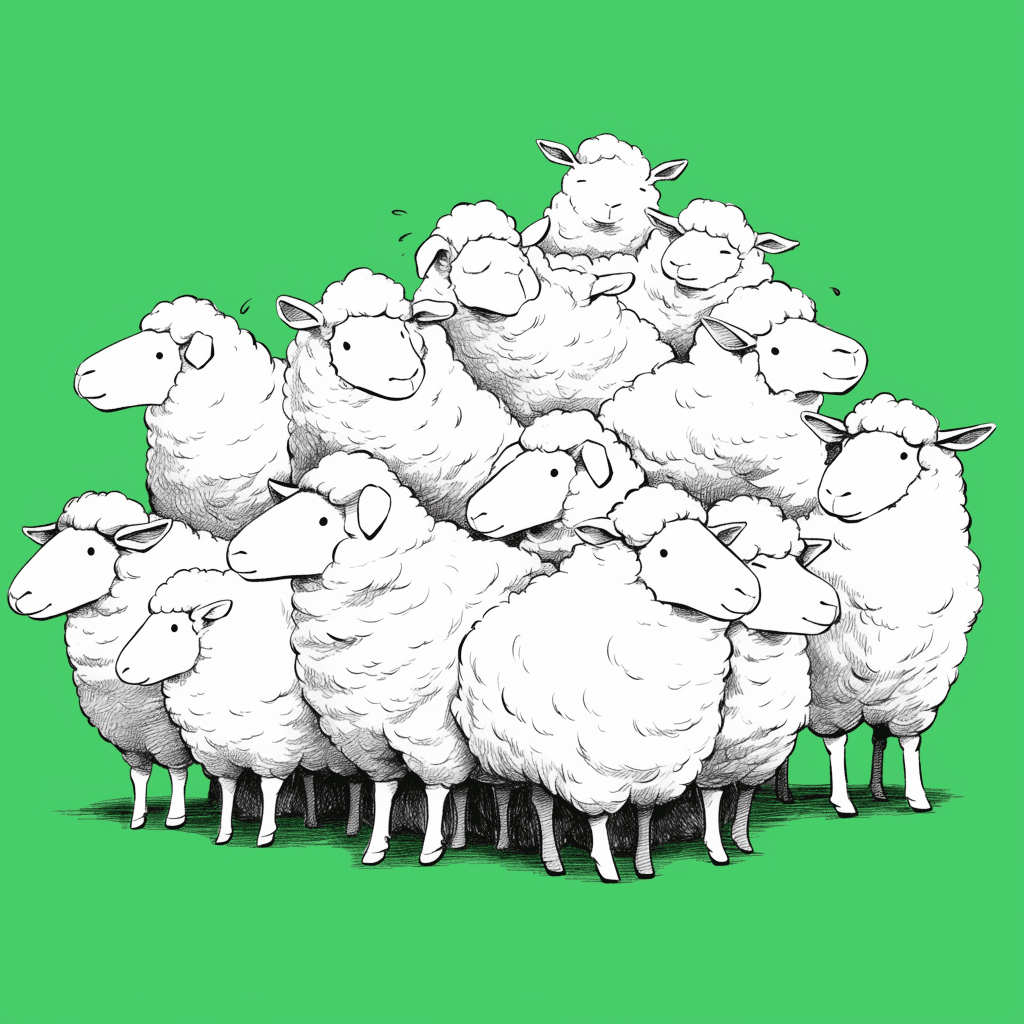 Sheep Tone original repeating artwork