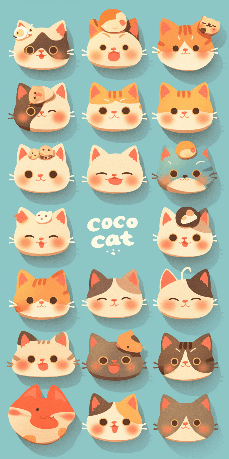 Cat 362 original repeating artwork