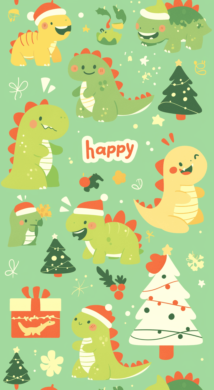 Dinosaur Rest original repeating artwork