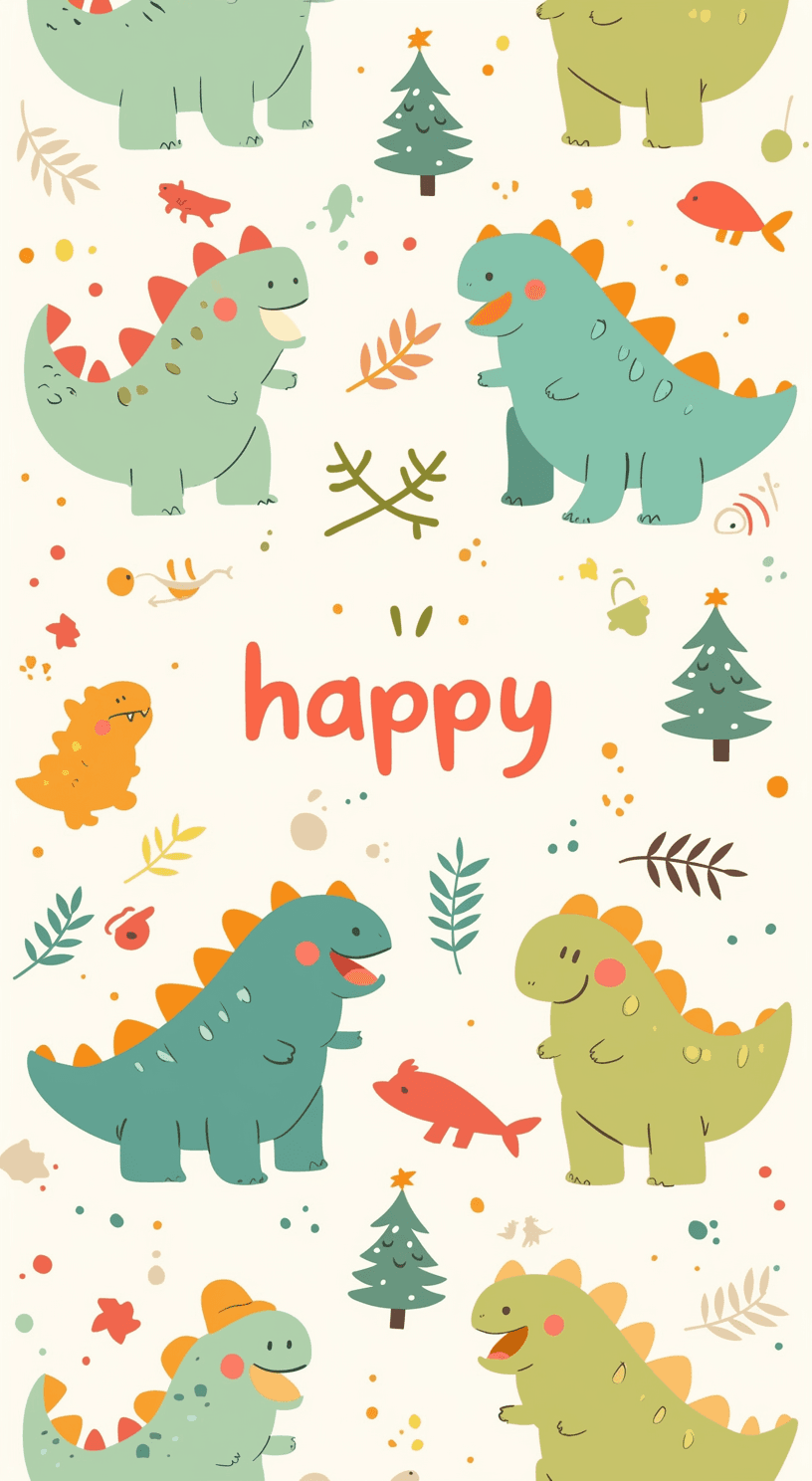 Dinosaur Edition original repeating artwork
