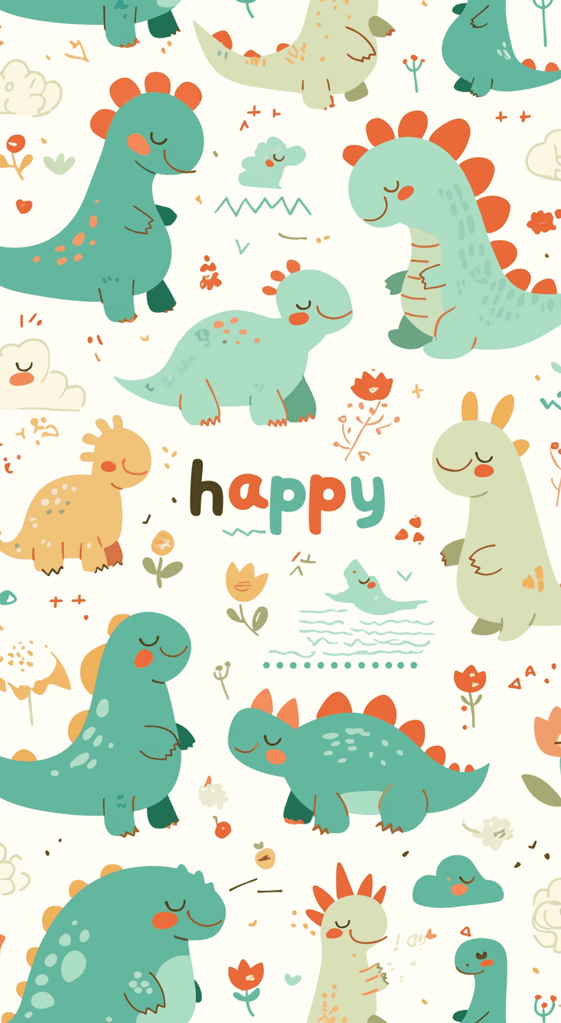 Dinosaur Series original repeating artwork
