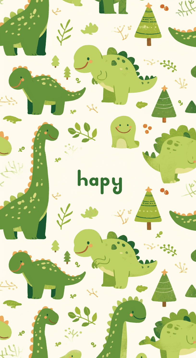 Dinosaur Go original repeating artwork