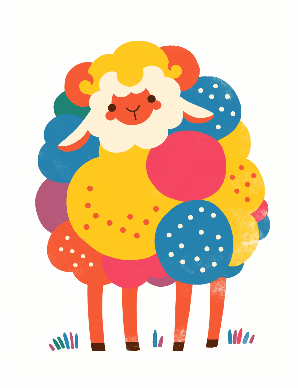 Sheep Starlight original repeating artwork
