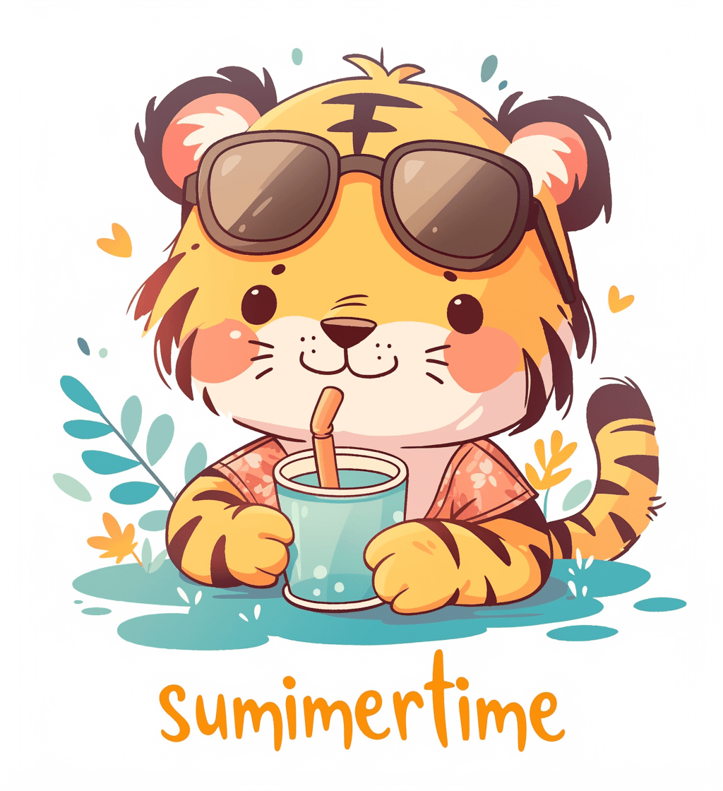 Tiger Flow original repeating artwork