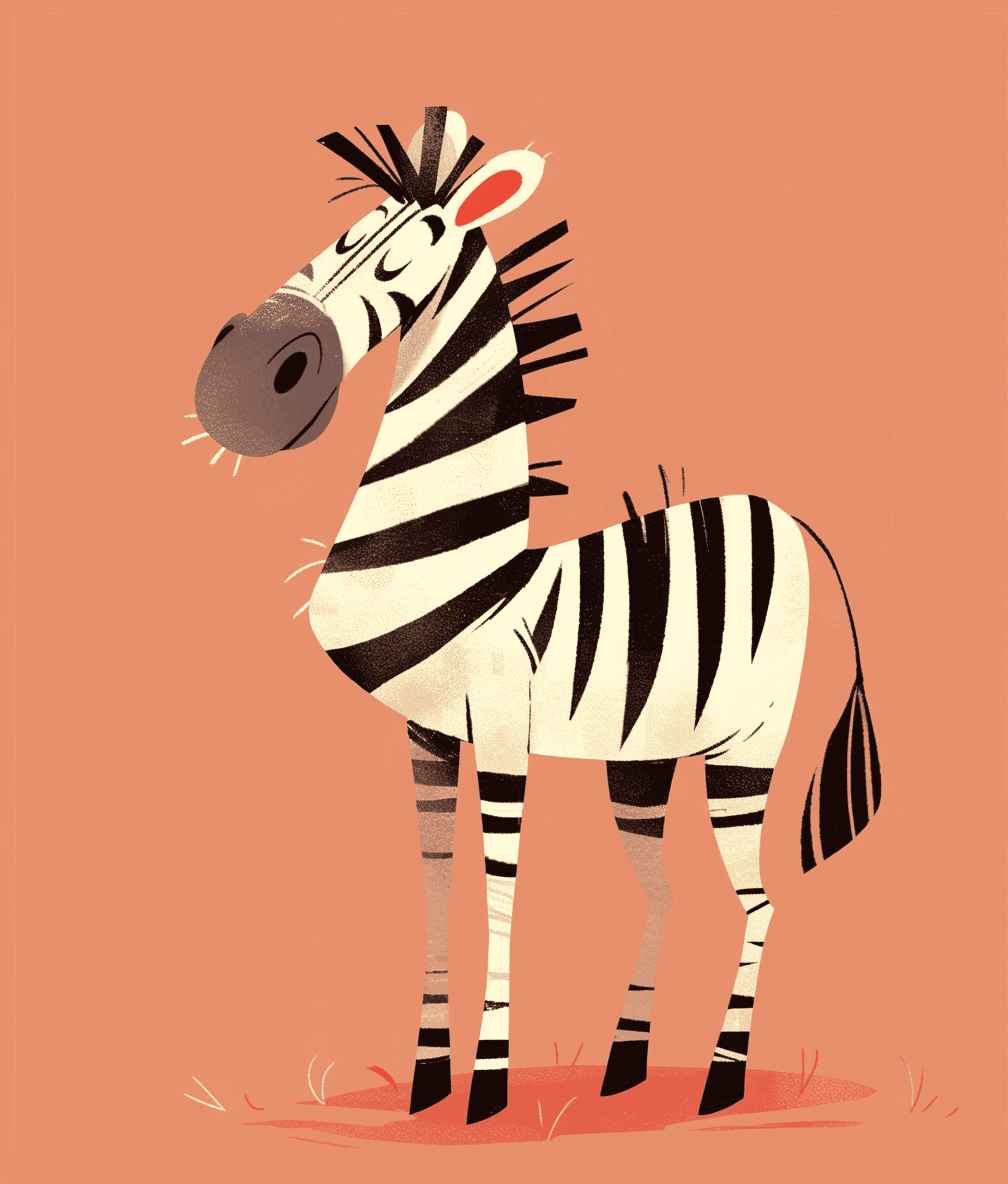 Zebra Golden original repeating artwork