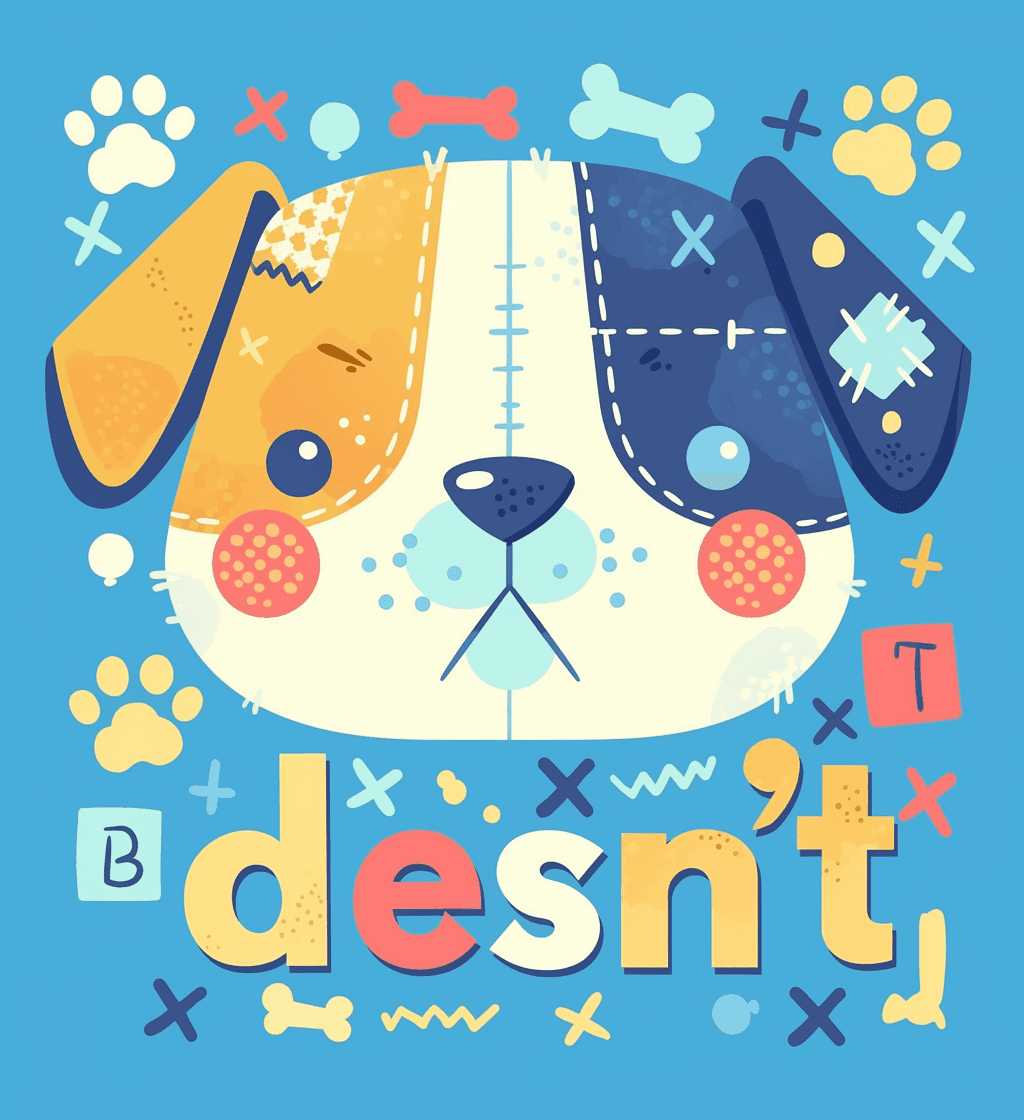 Dog 222 original repeating artwork