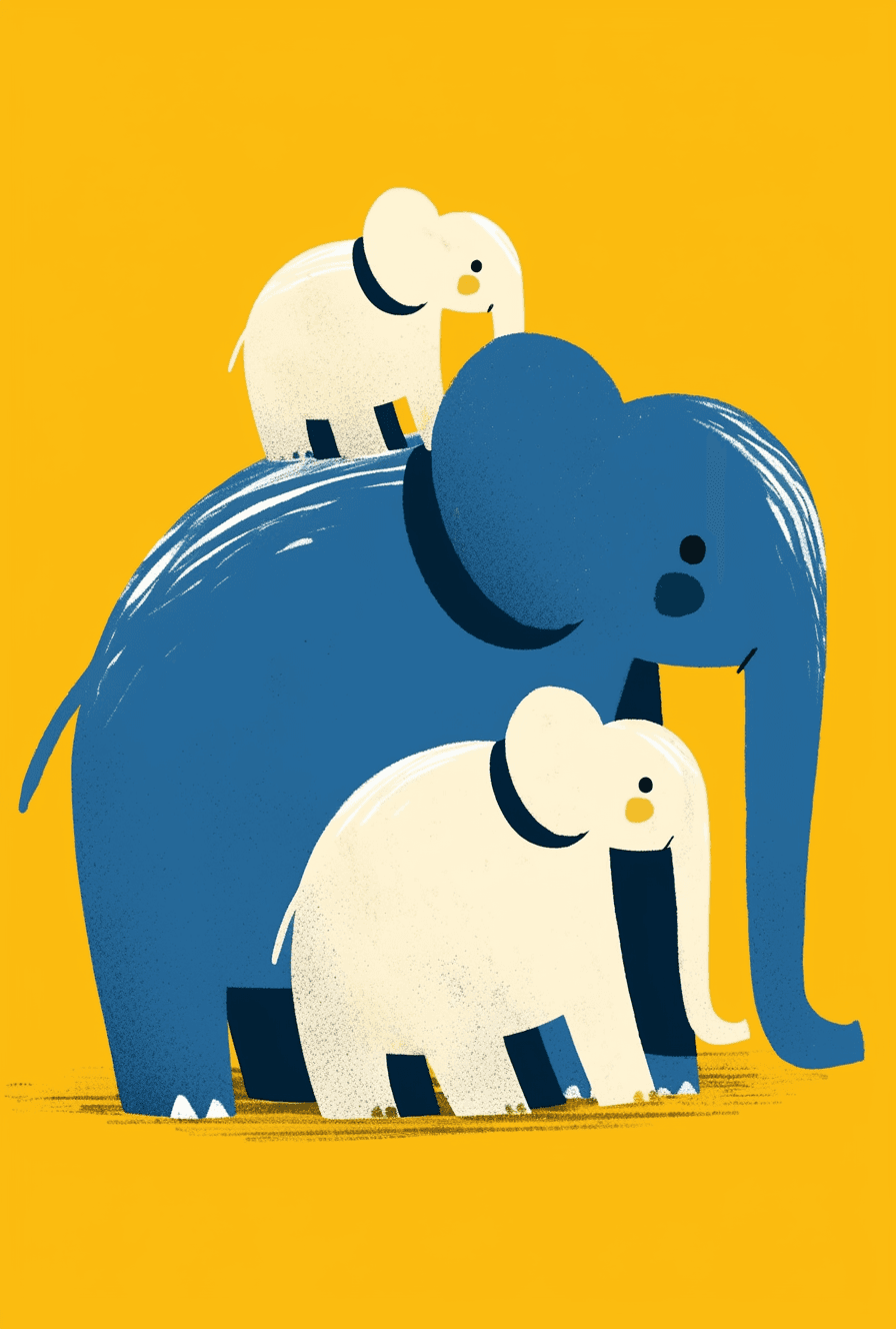 Elephant Blast original repeating artwork