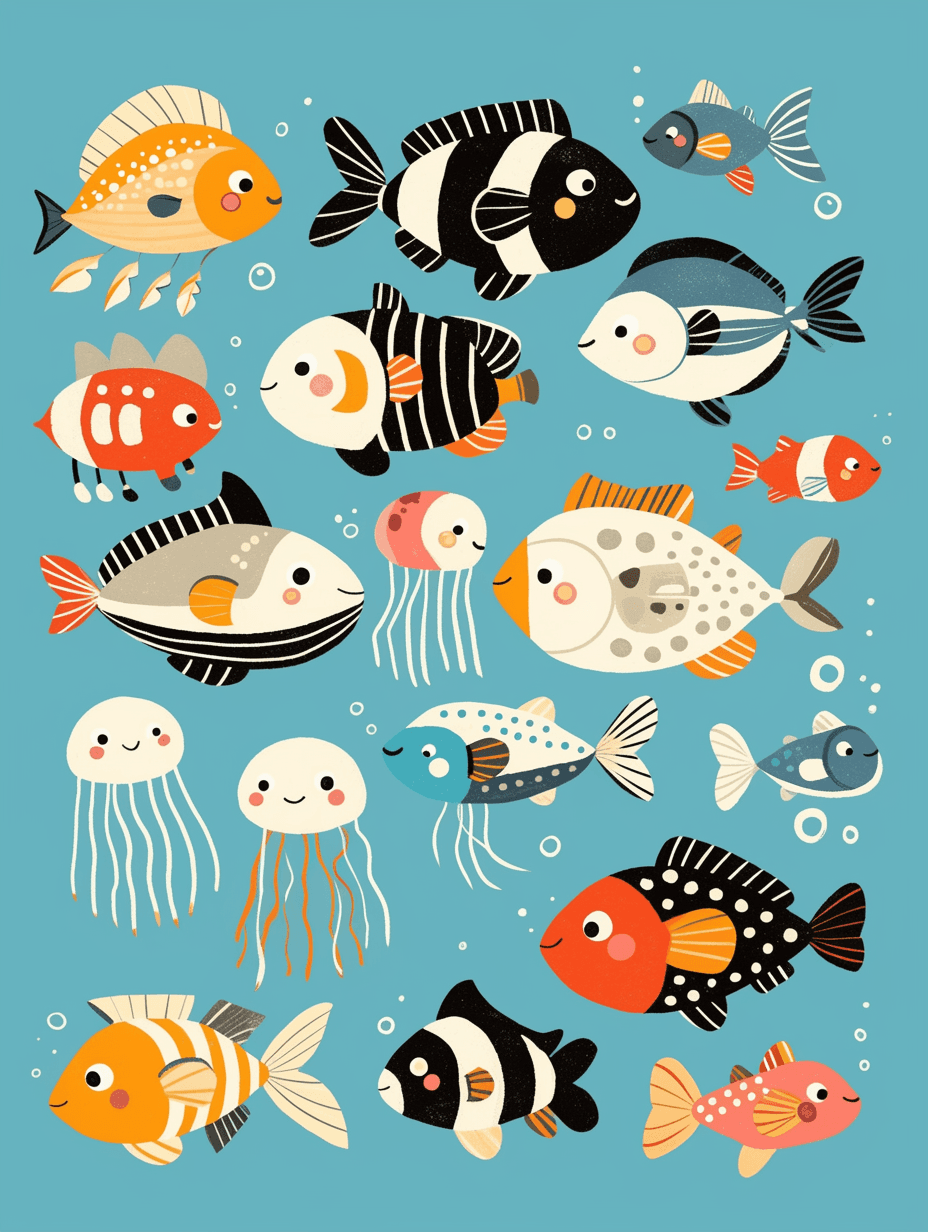 Fish 003 original repeating artwork