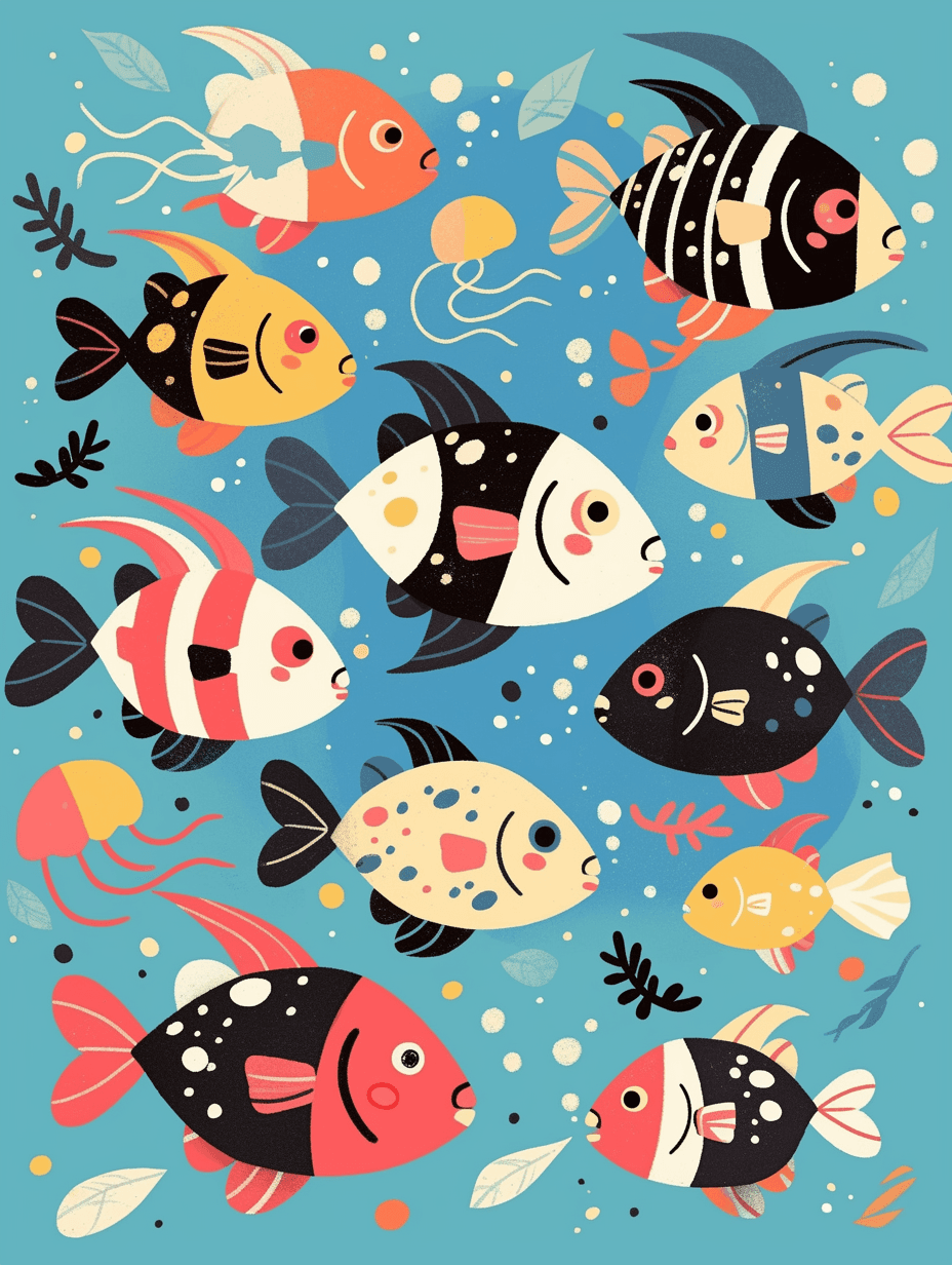 Fish 002 original repeating artwork
