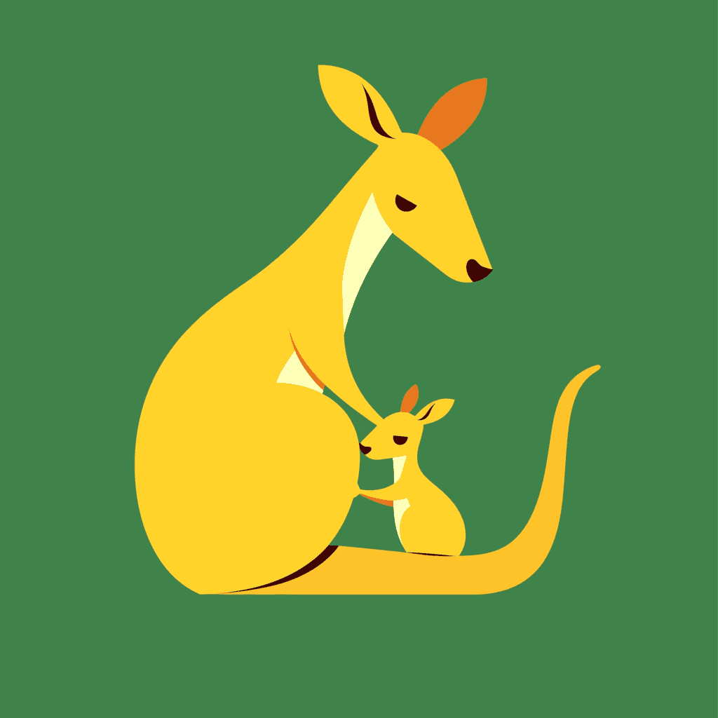 Kangaroo Pals original repeating artwork