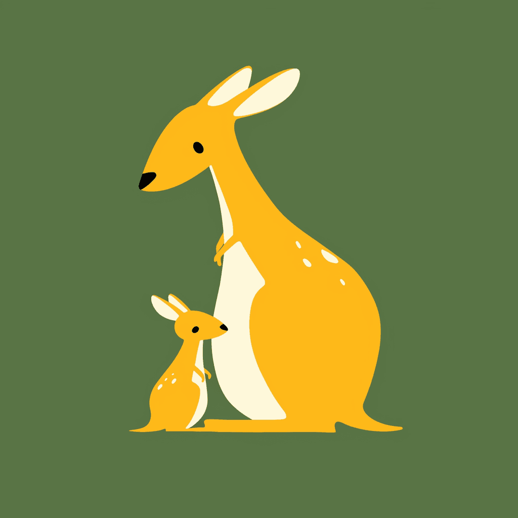 Kangaroo 005 original repeating artwork