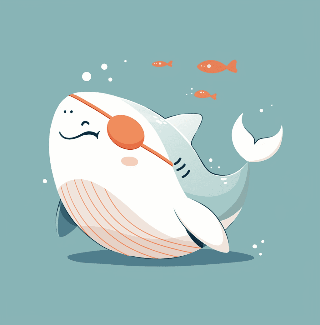 Dolphin Bop original repeating artwork