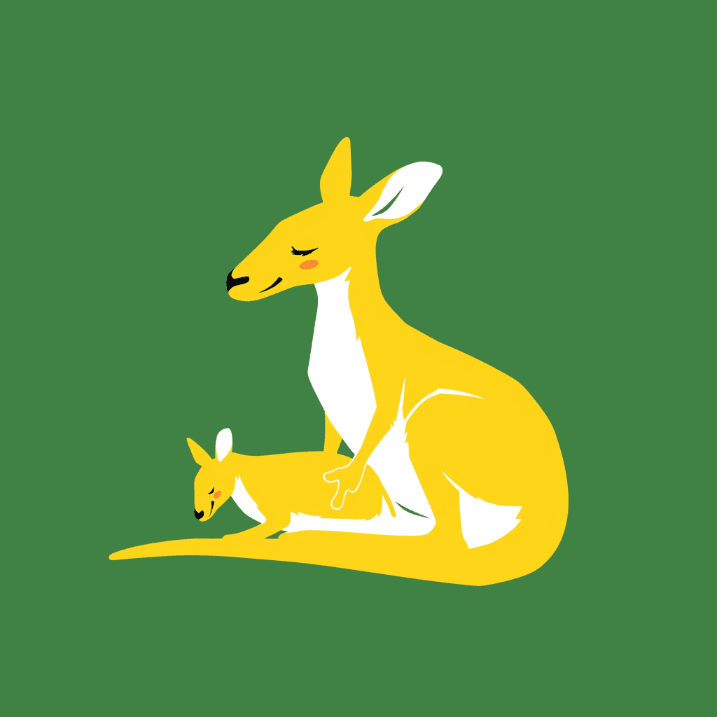 Kangaroo 003 original repeating artwork