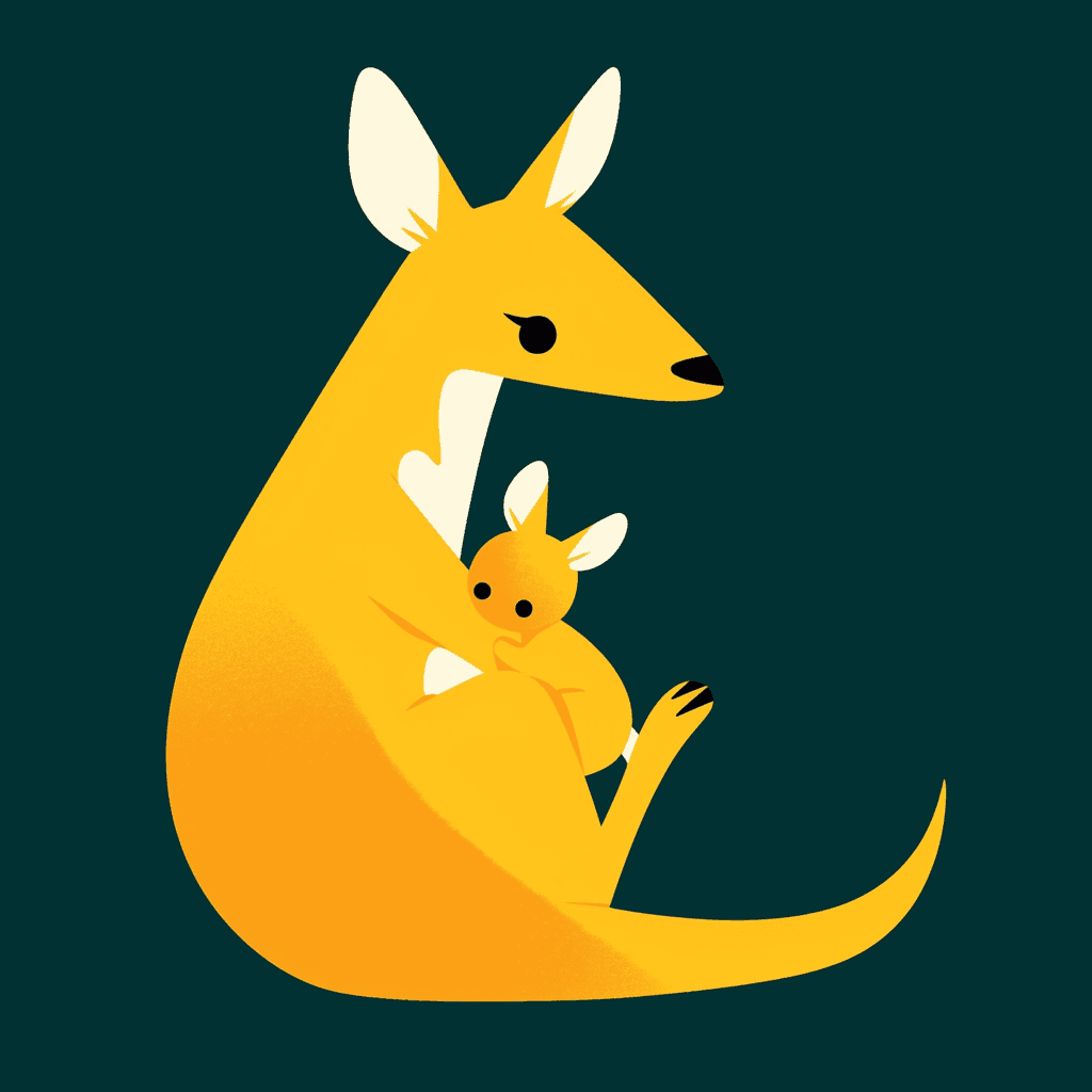 Kangaroo original repeating artwork
