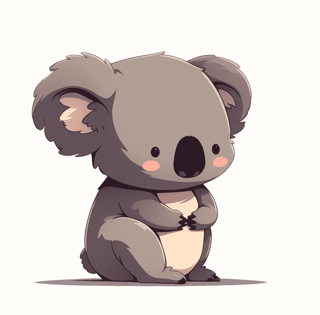 Koala Flip original repeating artwork