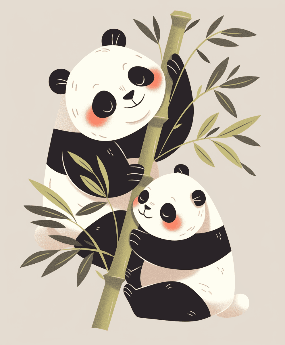 Panda 008 original repeating artwork