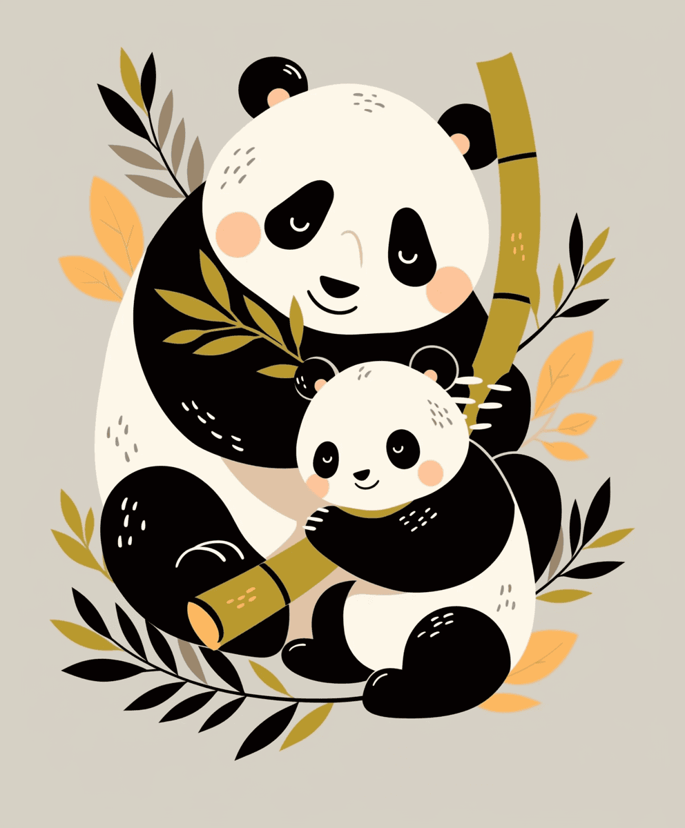 Panda Fair original repeating artwork