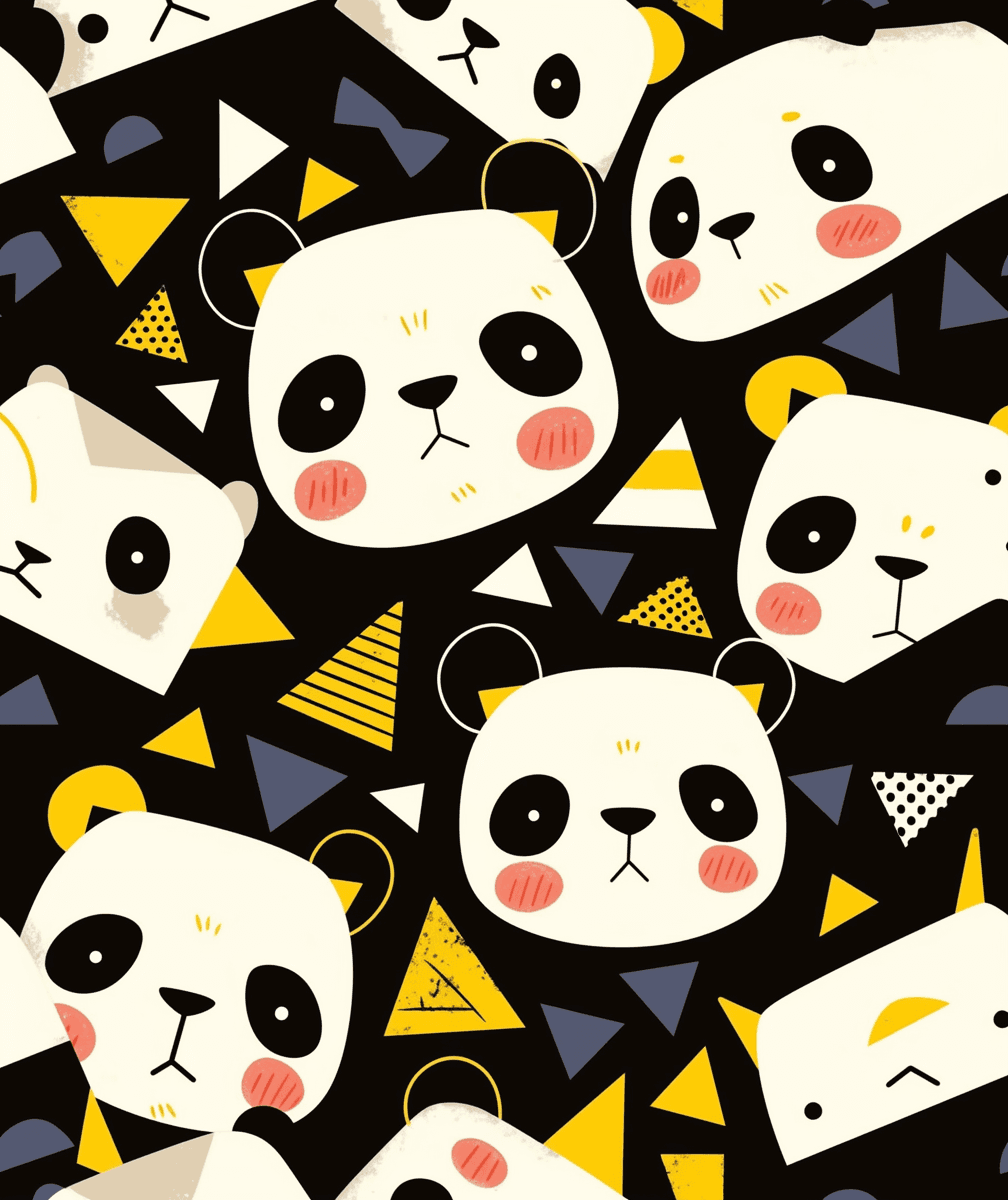 Panda 013 original repeating artwork