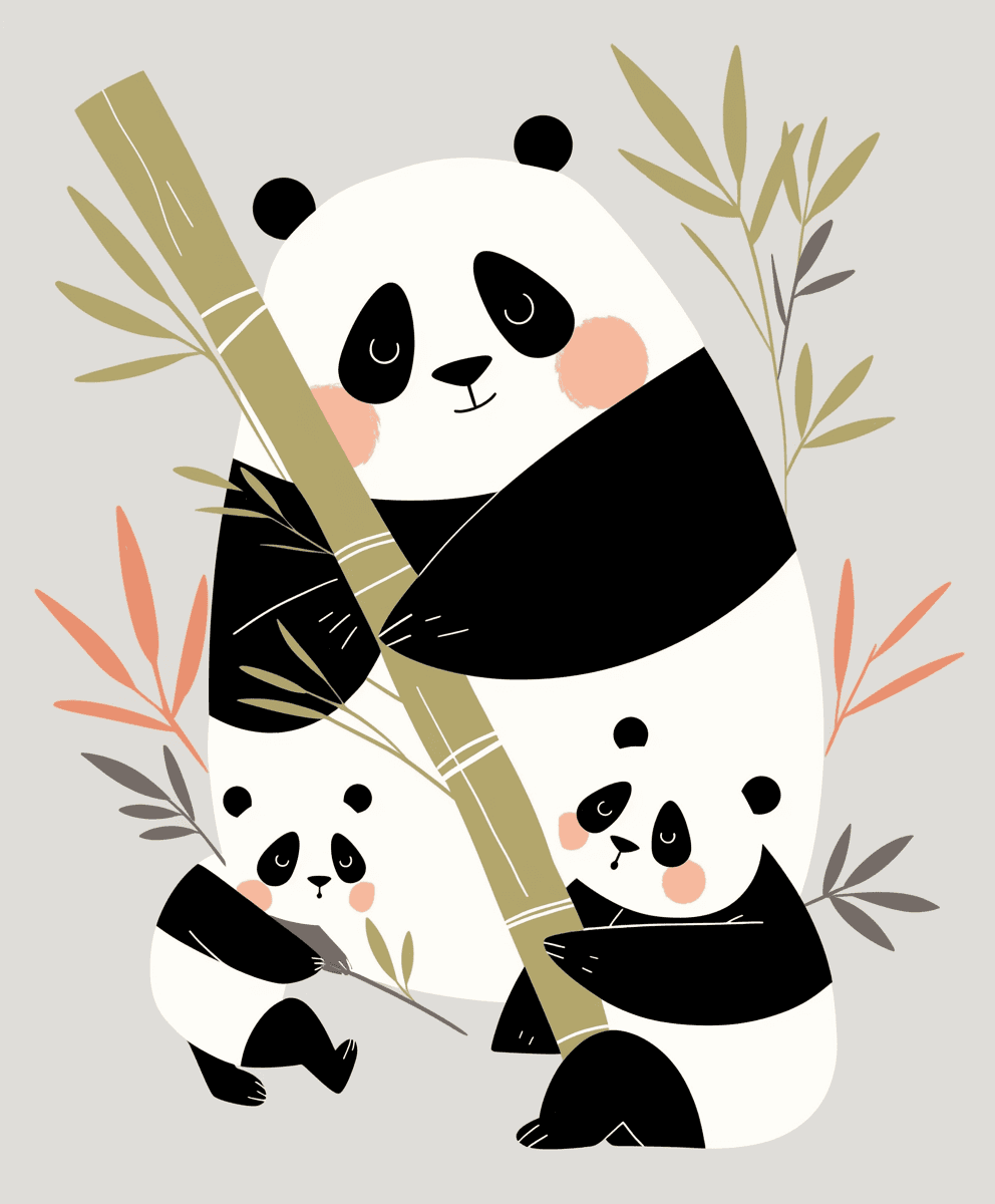 Panda 003 original repeating artwork