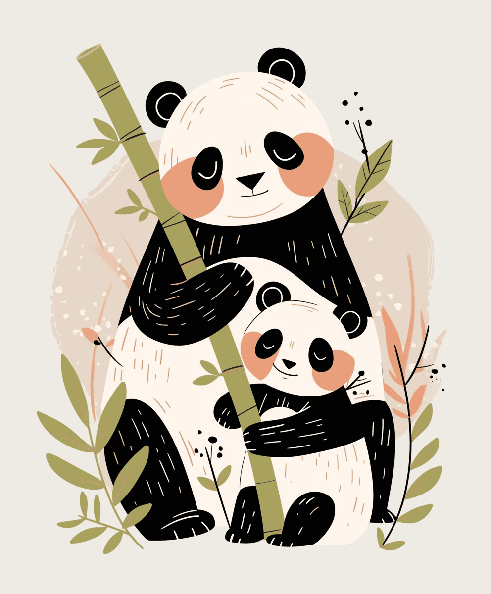 Panda 015 original repeating artwork