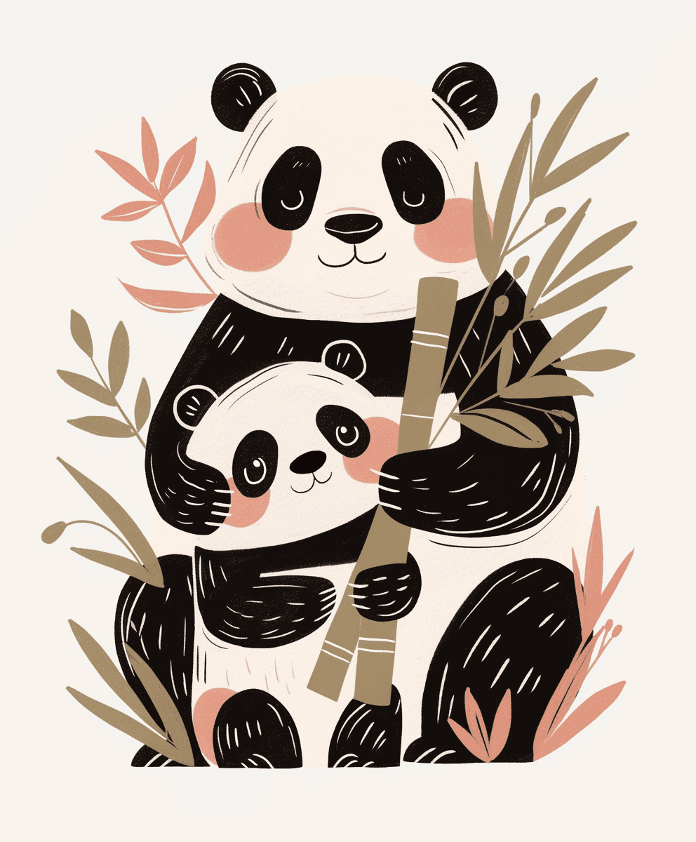 Panda 006 original repeating artwork