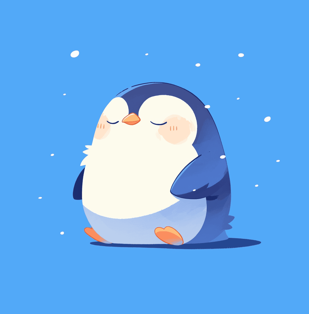 Penguin Spark original repeating artwork