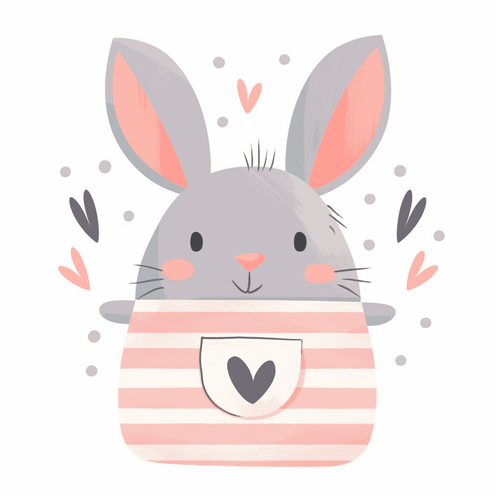 Bunny Loop original repeating artwork