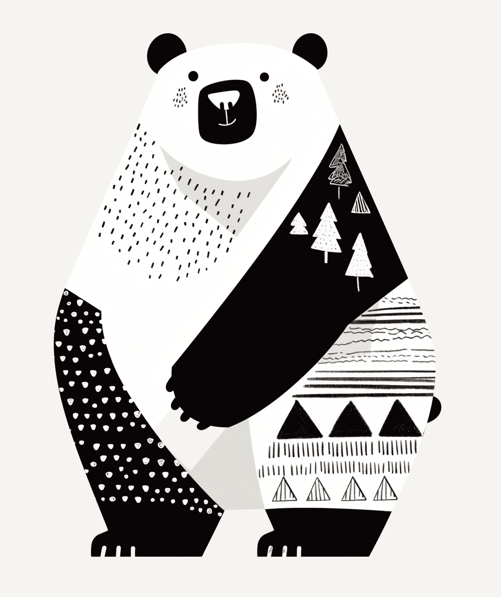 Bear 686 original repeating artwork