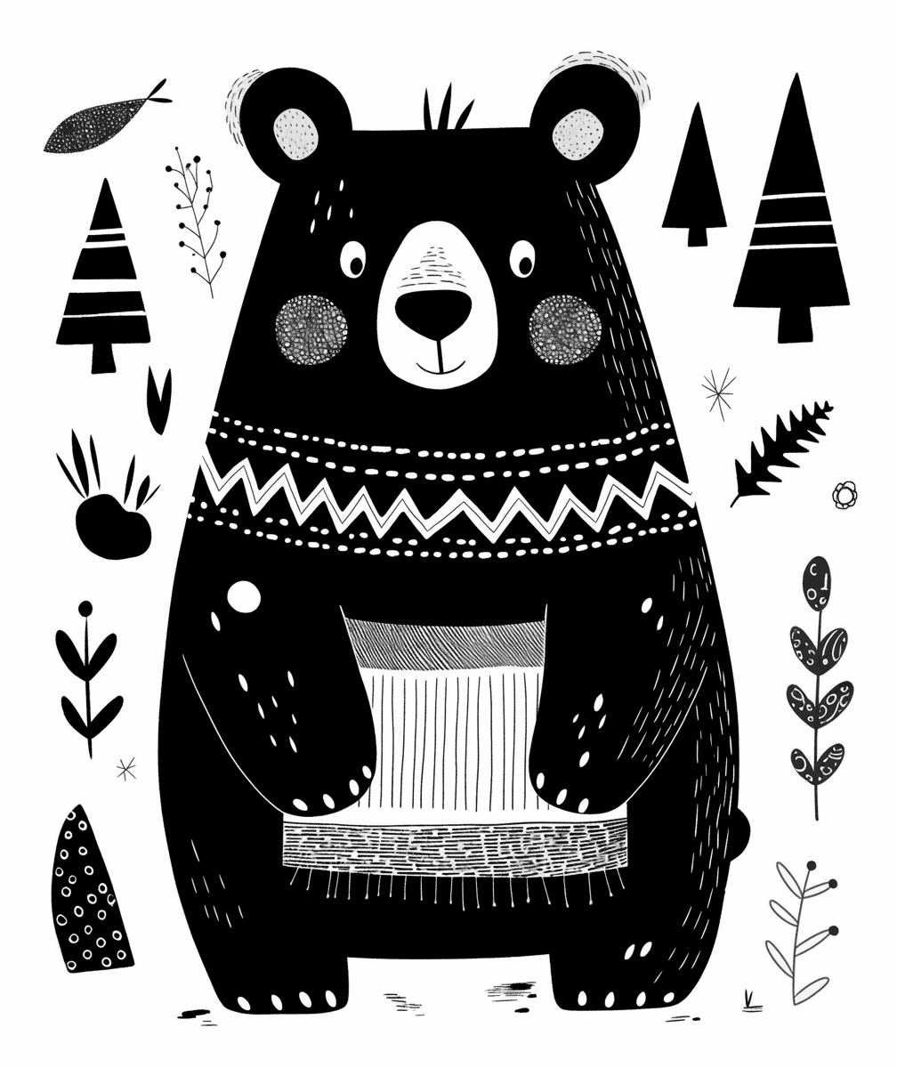Bear 421 original repeating artwork