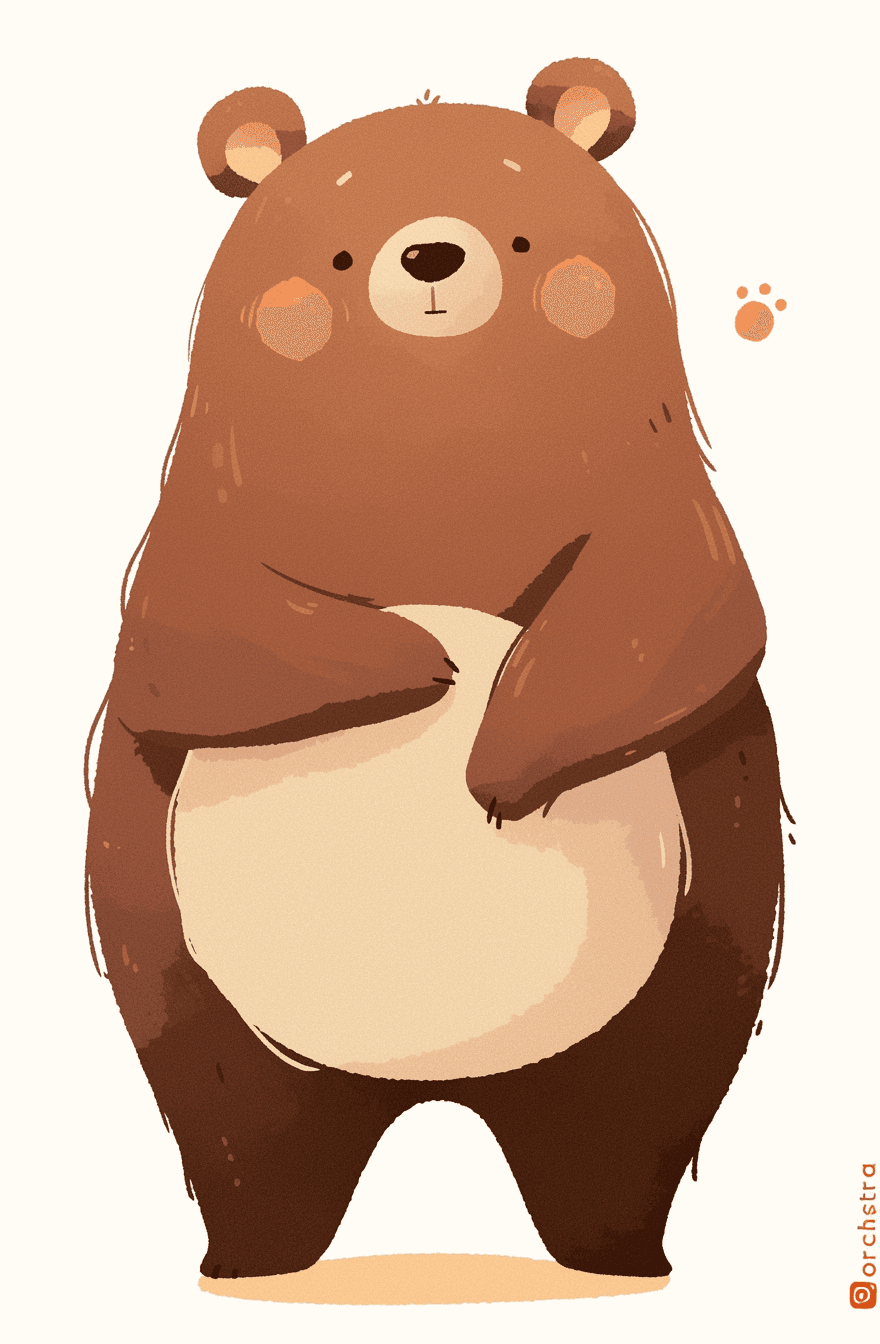 Bear 135 original repeating artwork