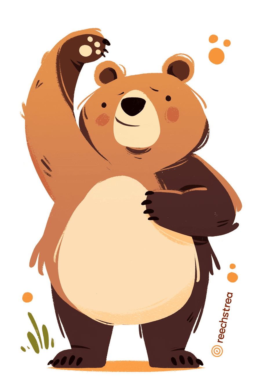 Bear 535 original repeating artwork
