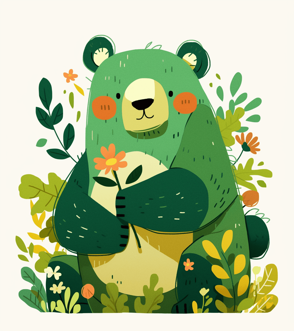 Bear Mono original repeating artwork