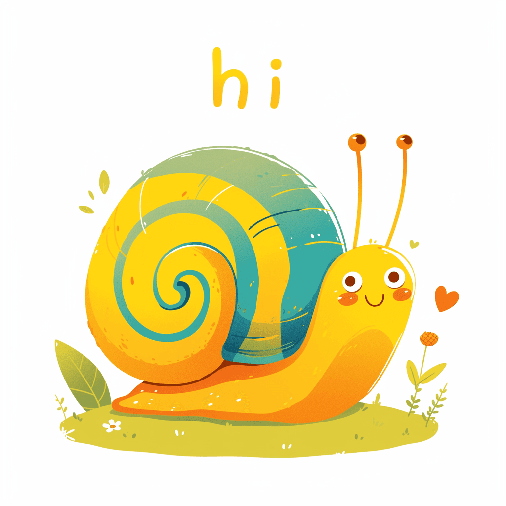 Snail Squad original repeating artwork