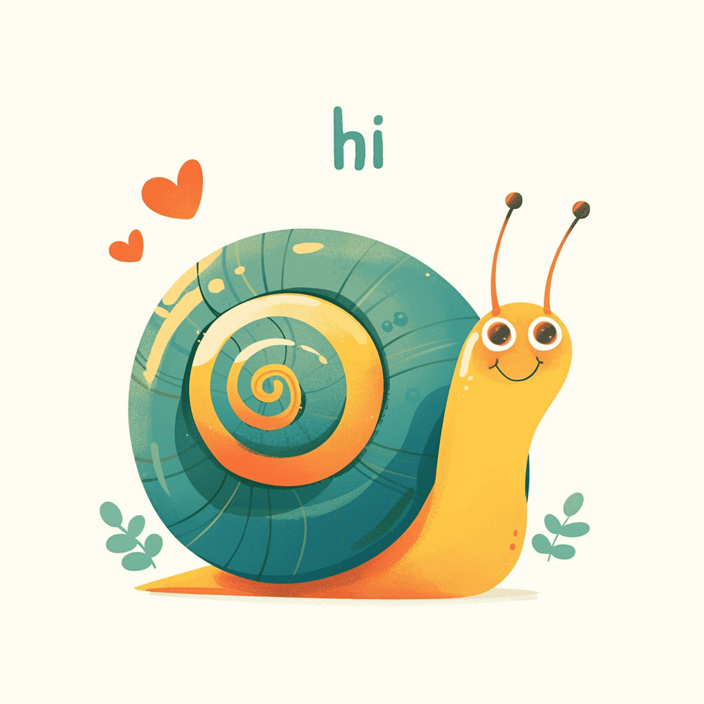 Snail original repeating artwork