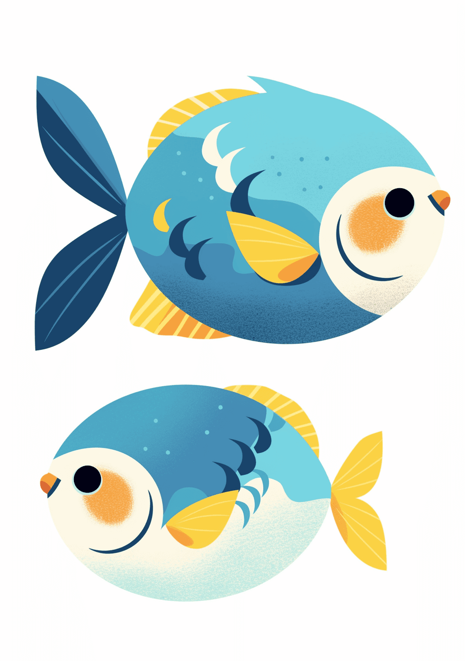 Fish Bop original repeating artwork