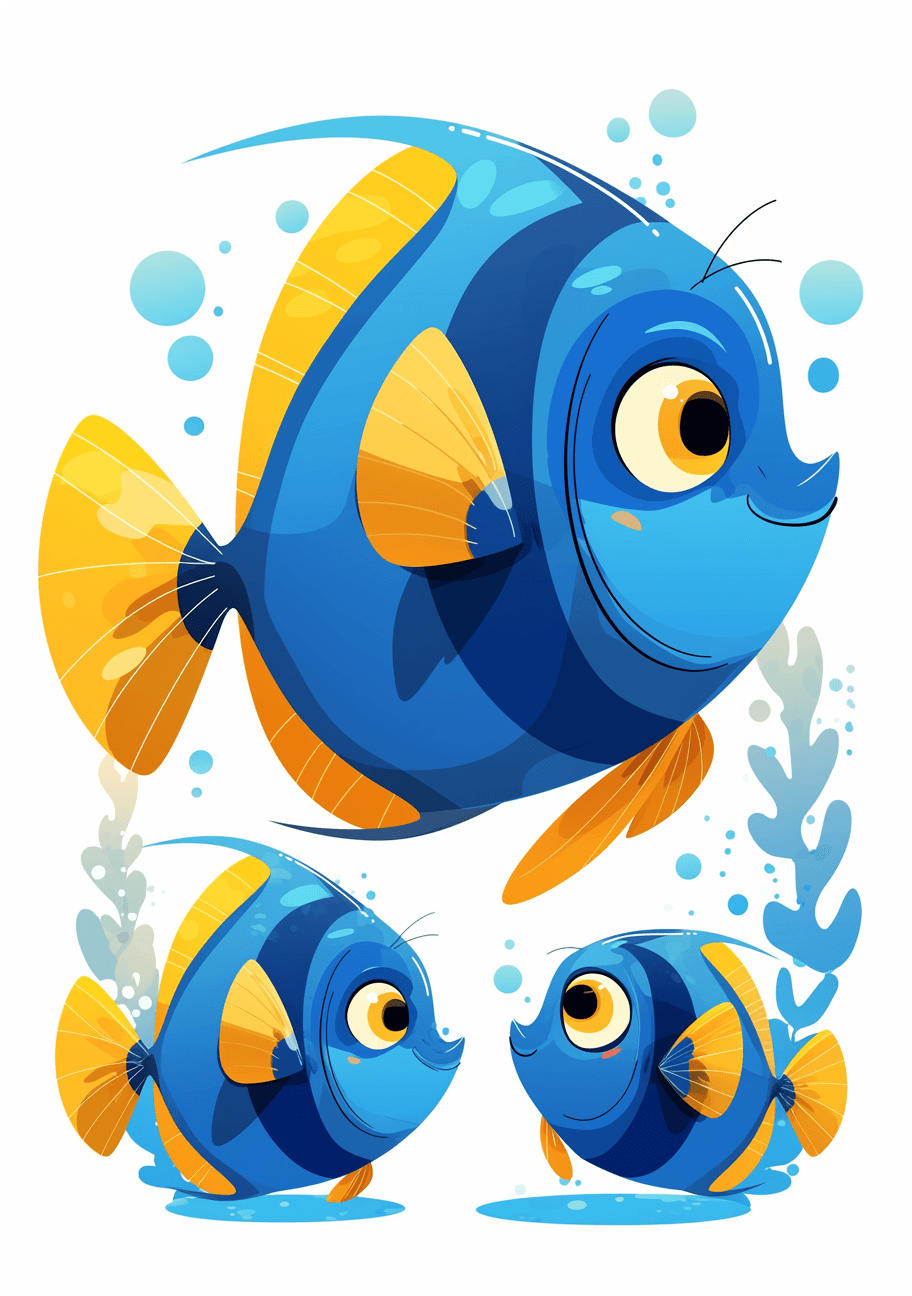 Fish Beats original repeating artwork