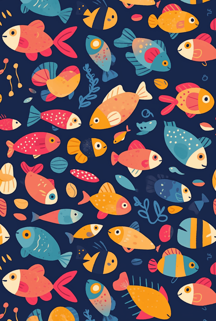 Fish Collective original repeating artwork