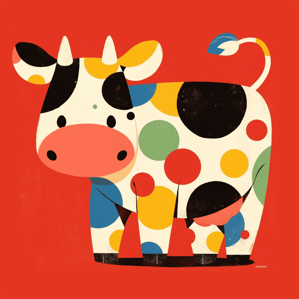 Cow Club original repeating artwork