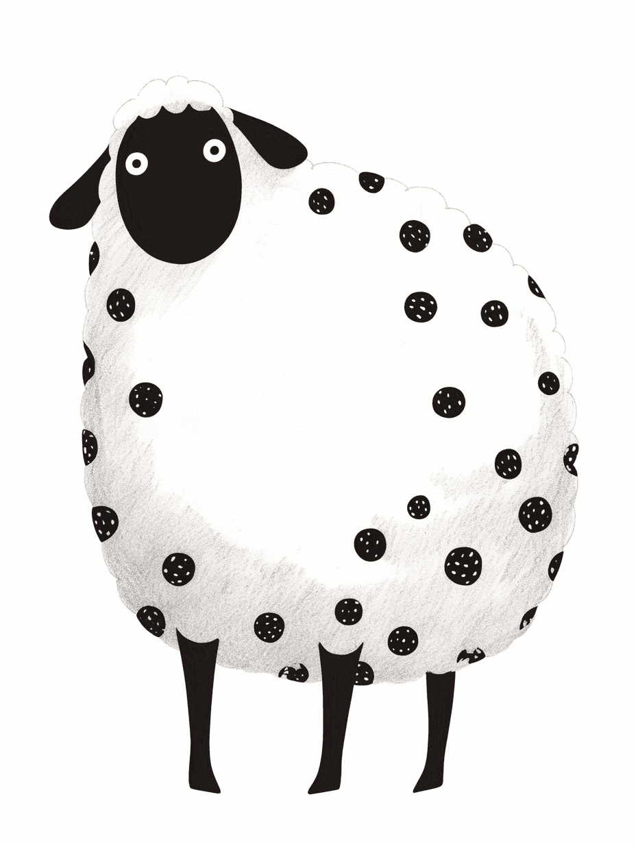 Sheep Buzz original repeating artwork