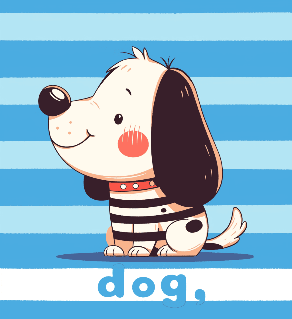 Puppy Parade original repeating artwork
