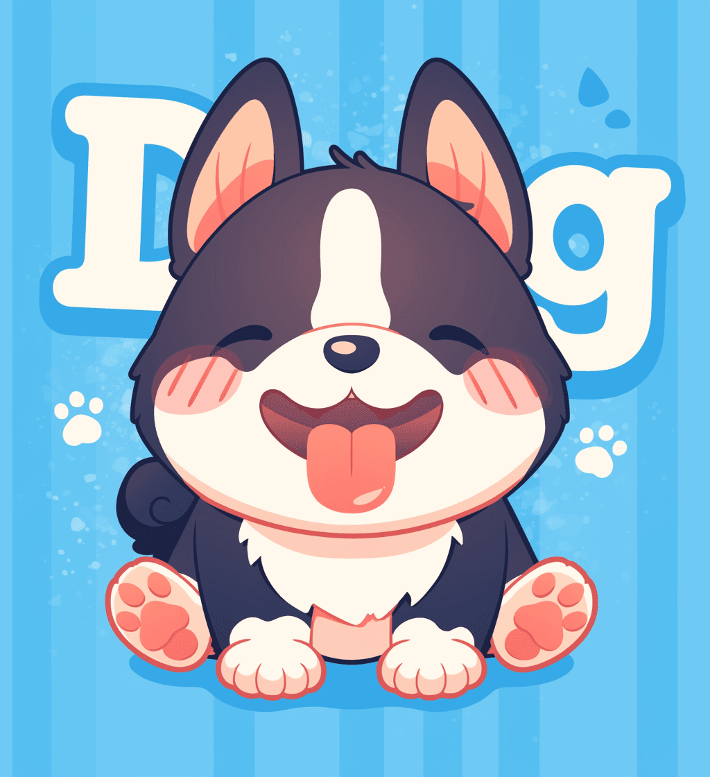 Puppy 035 original repeating artwork