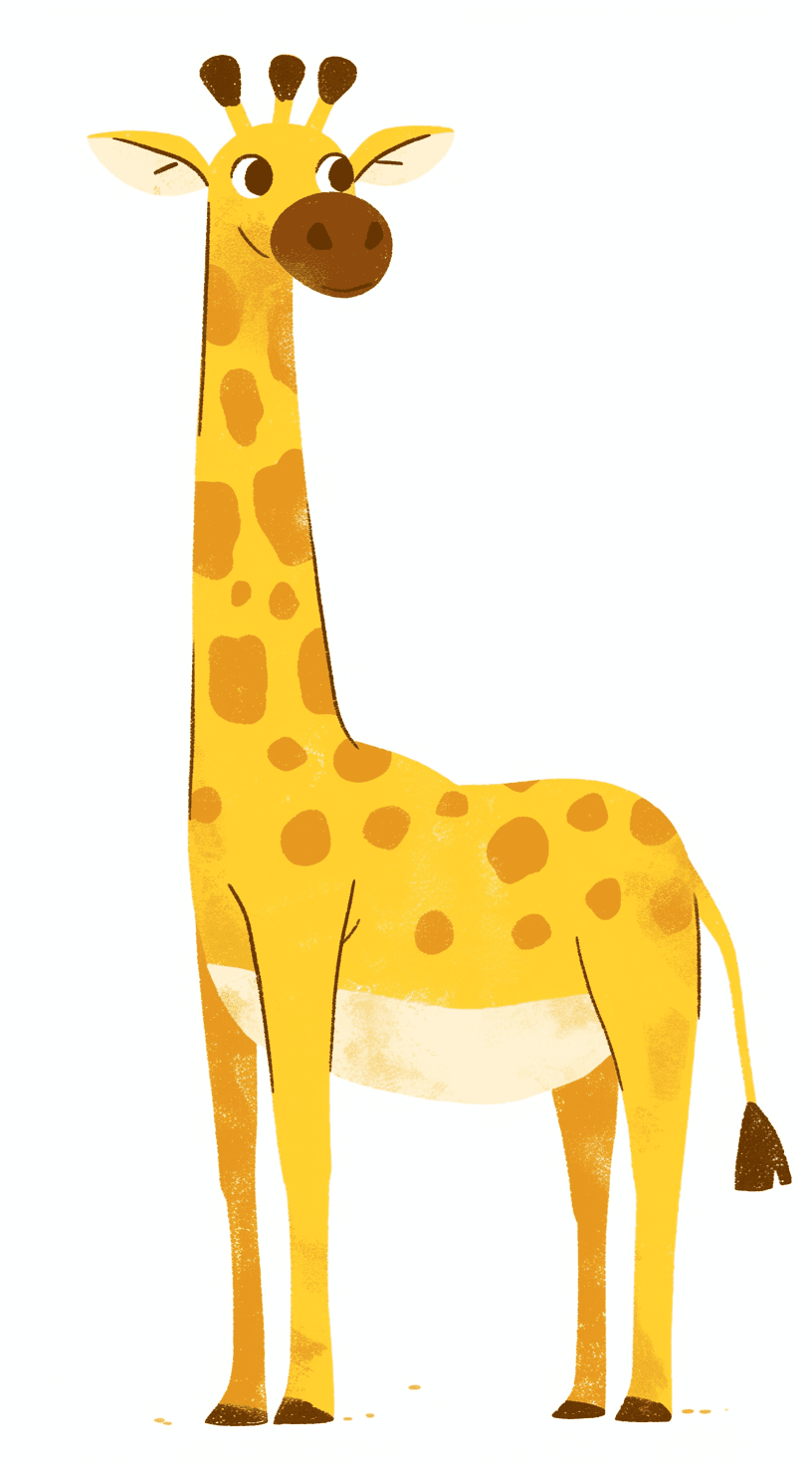 Giraffe Picnic original repeating artwork