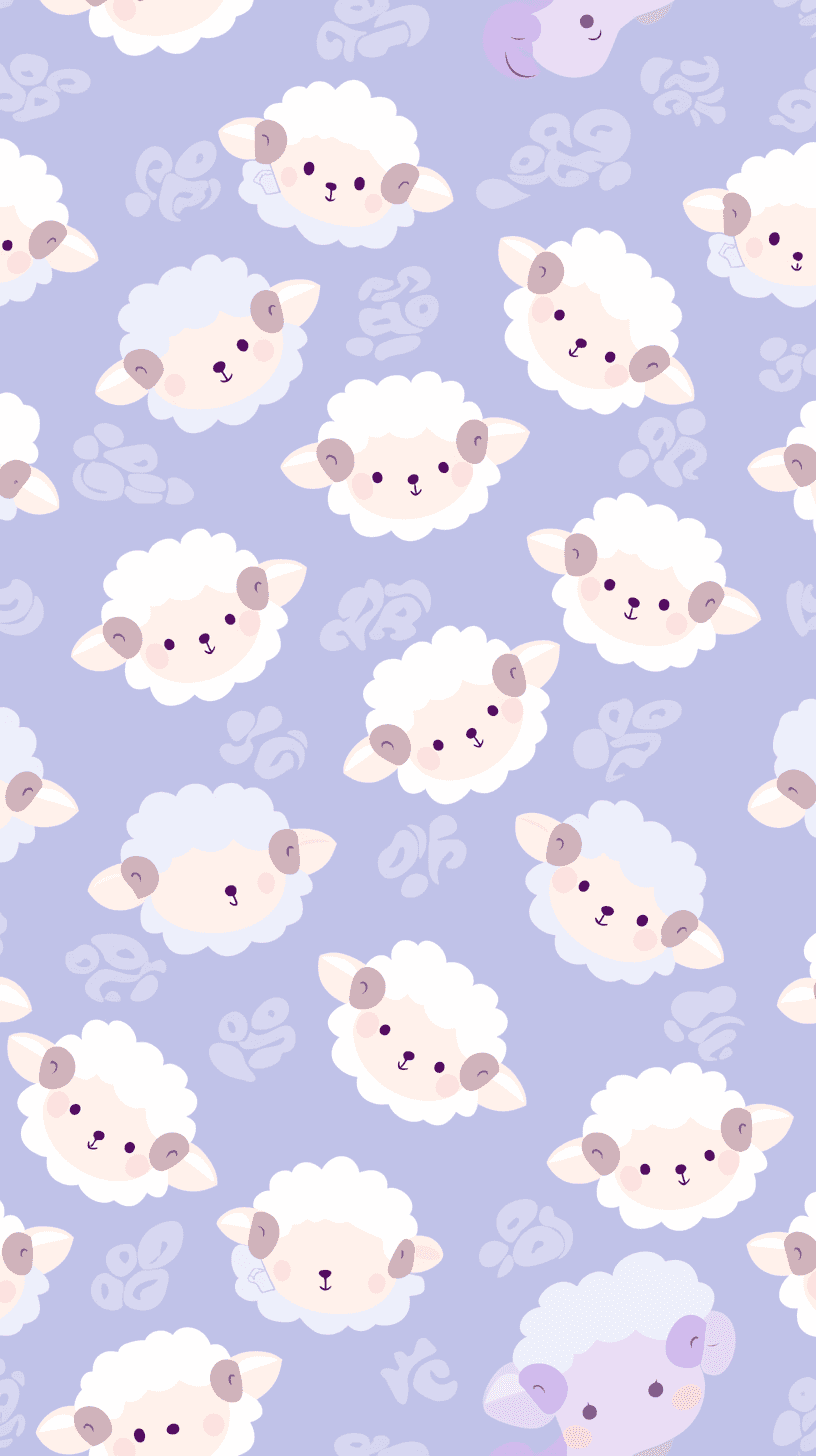 Sheep Blast original repeating artwork