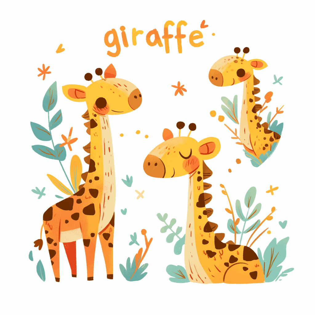 Giraffe 002 original repeating artwork