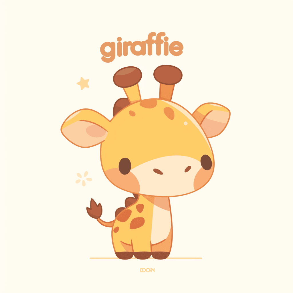 Giraffe Sprint original repeating artwork